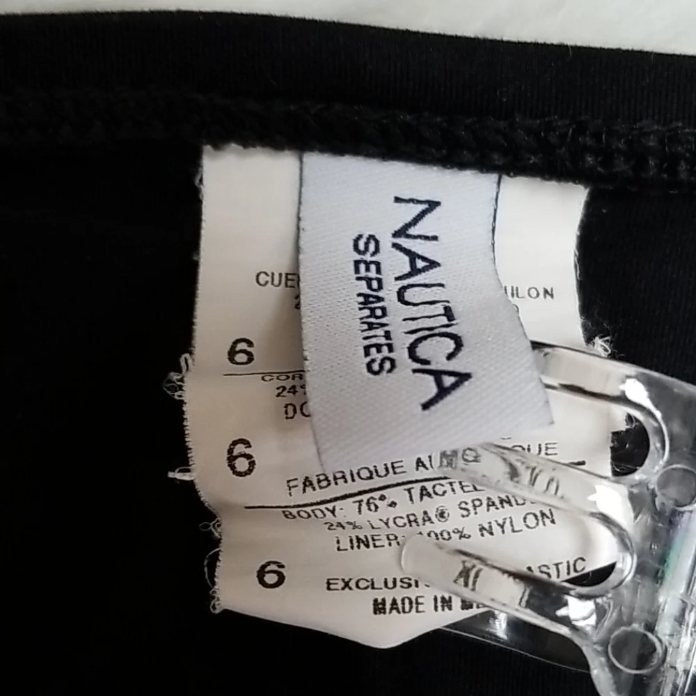 Nautica Separates Black Haltert top/full Bottom